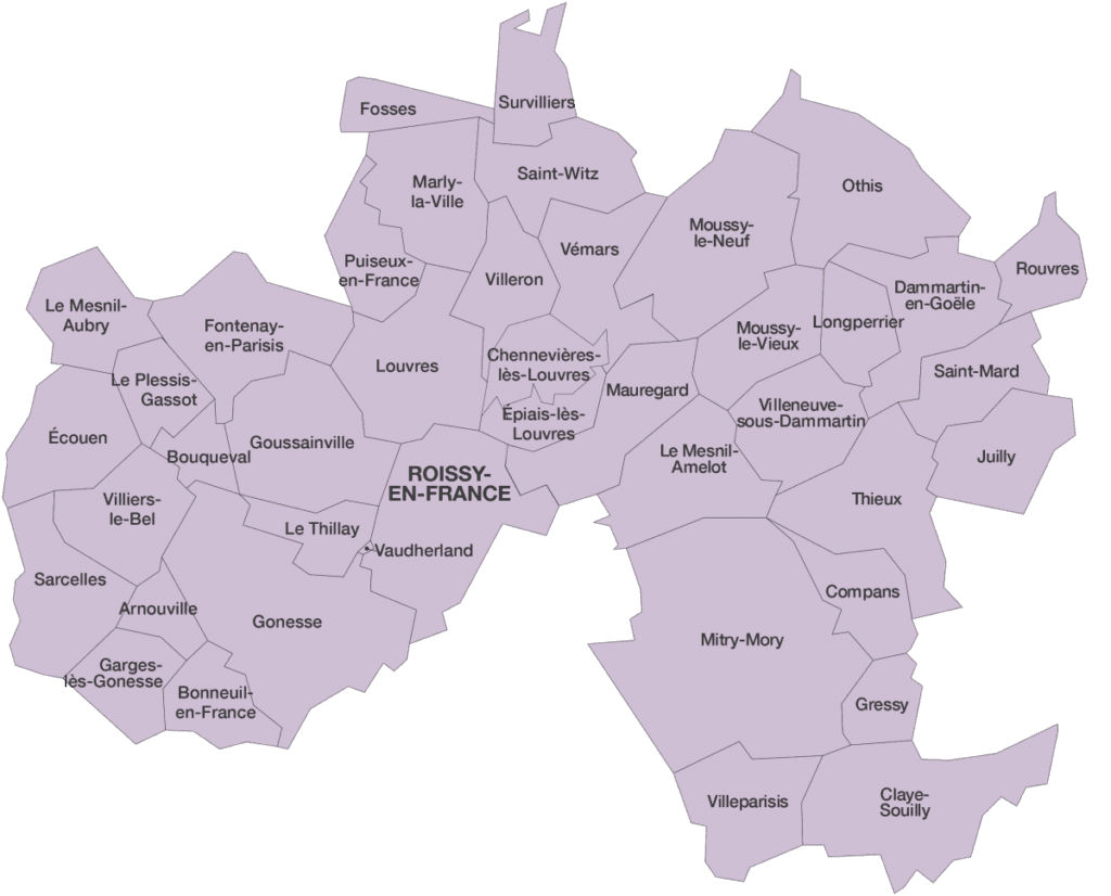 CARTE COMMUNAUTE AGGLO ROISSY